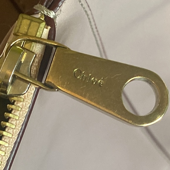 🇫🇷✨CHLOE✨Double Zip Rosewater Pink Leather Tote with COA and Chloe dusty🌸 - Picture 8 of 15